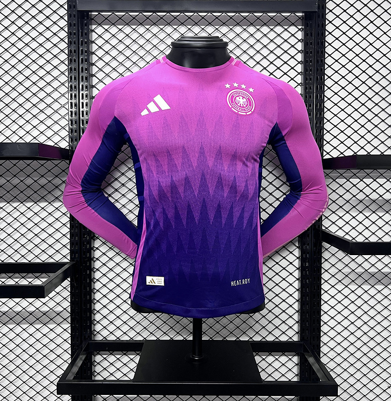 2024 Germany Away Player Version Long Sleeve Soccer Jerseys Yupoo