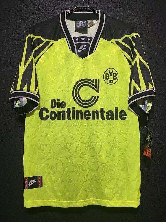94-95 Borussia Dortmund Home Retro Soccer Jerseys Yupoo