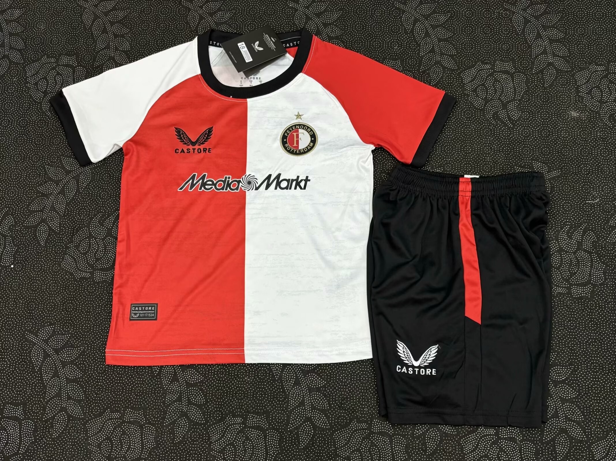 24-25 Feyenoord Home Kids Soccer Jerseys Yupoo