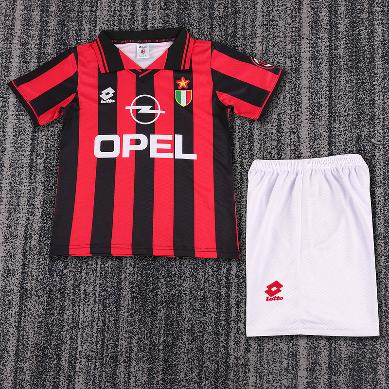 96-97 AC Milan Home Kids Cheap Soccer Jerseys Yupoo