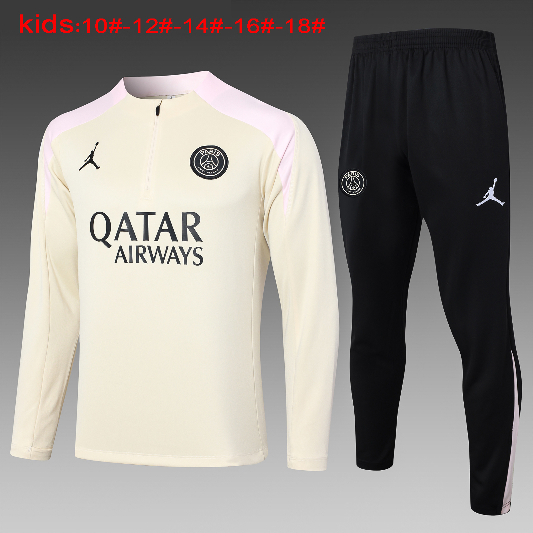 24-25 Paris Kids Long Sleeve Training Suit Yupoo