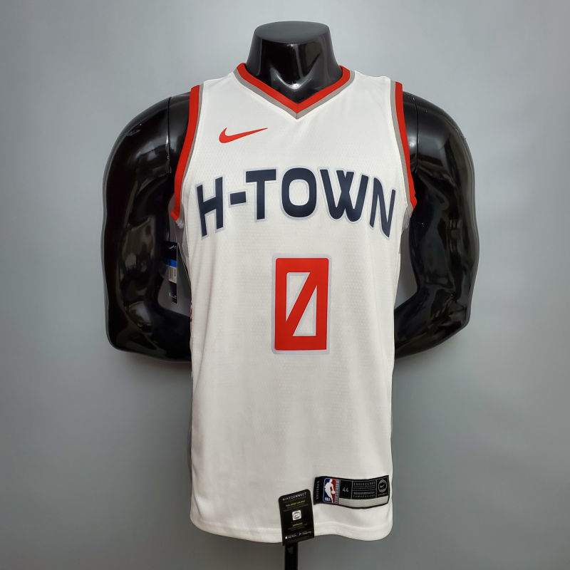 WESTBROOK#0 Rockets City Edition White NBA jersey Size XS-XXL