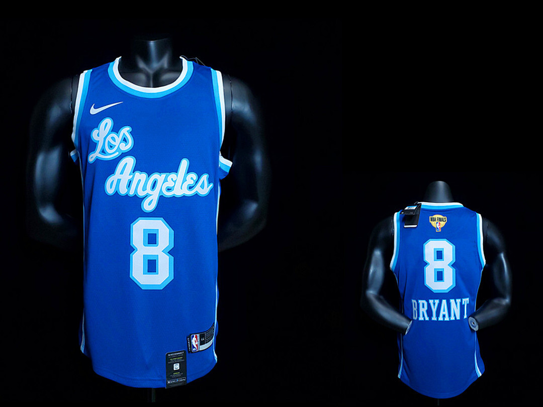 New Bryant #8 Lakers Blue NBA jersey Size:XS-XXL Nike connect recognition