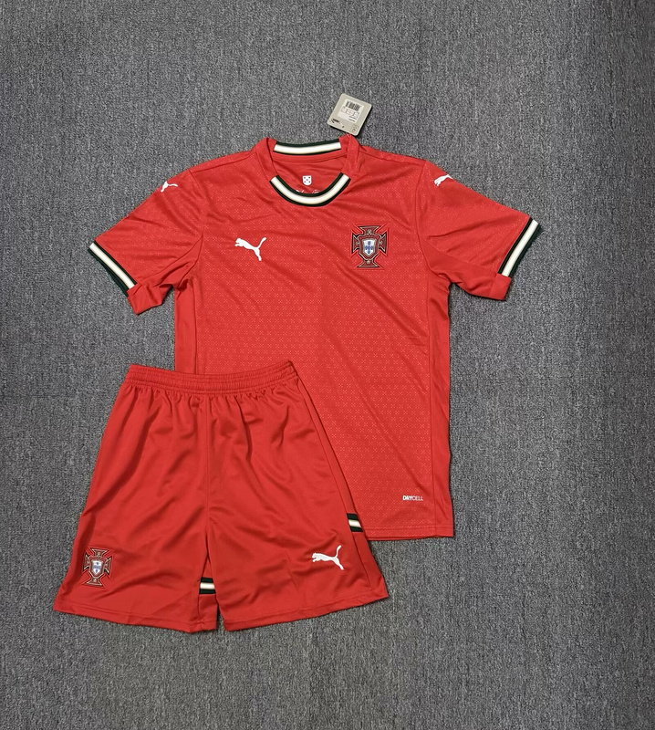 2025 Portugal Home Kids Soccer Jerseys Yupoo