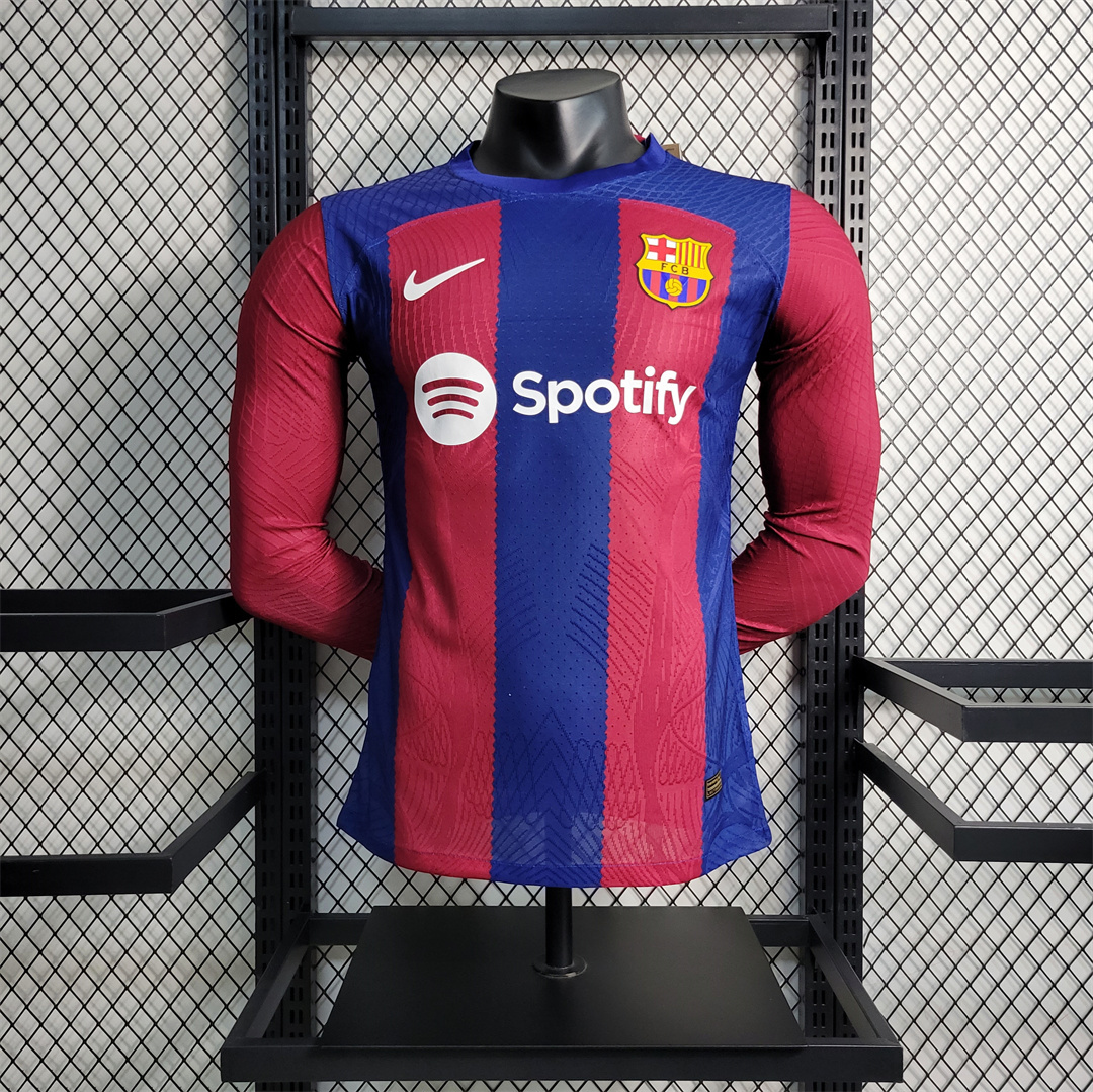 23-24 Messi GRIEZMANN Home Player Version Long Sleeve Soccer Jerseys Yupoo