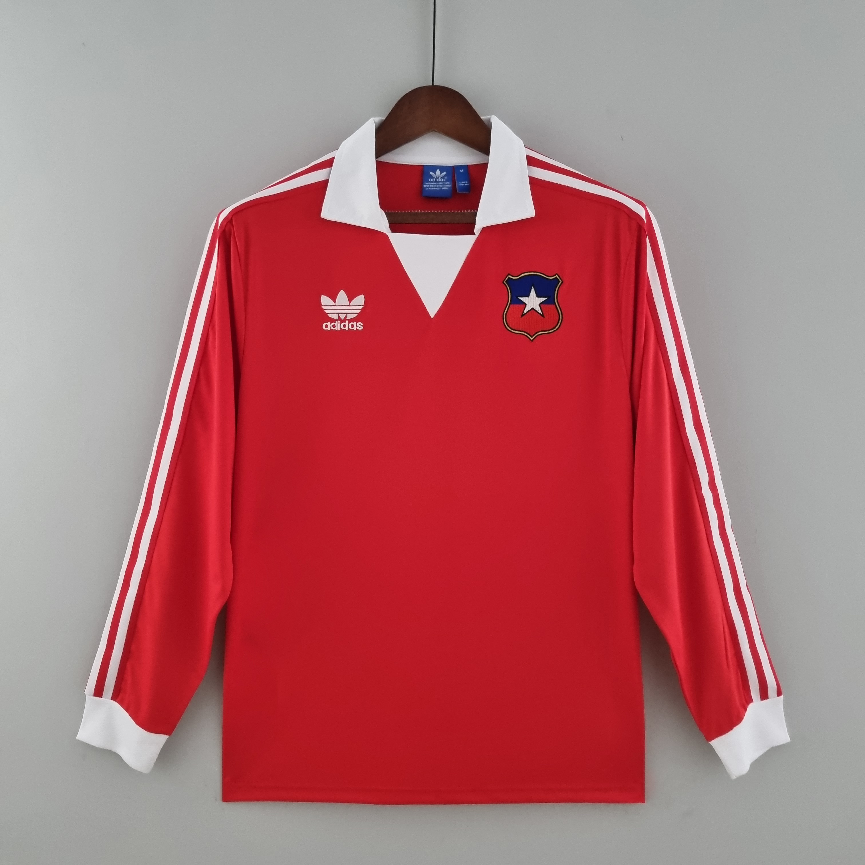1982 Chile Home Long Sleeve Retro Soccer Jerseys Yupoo