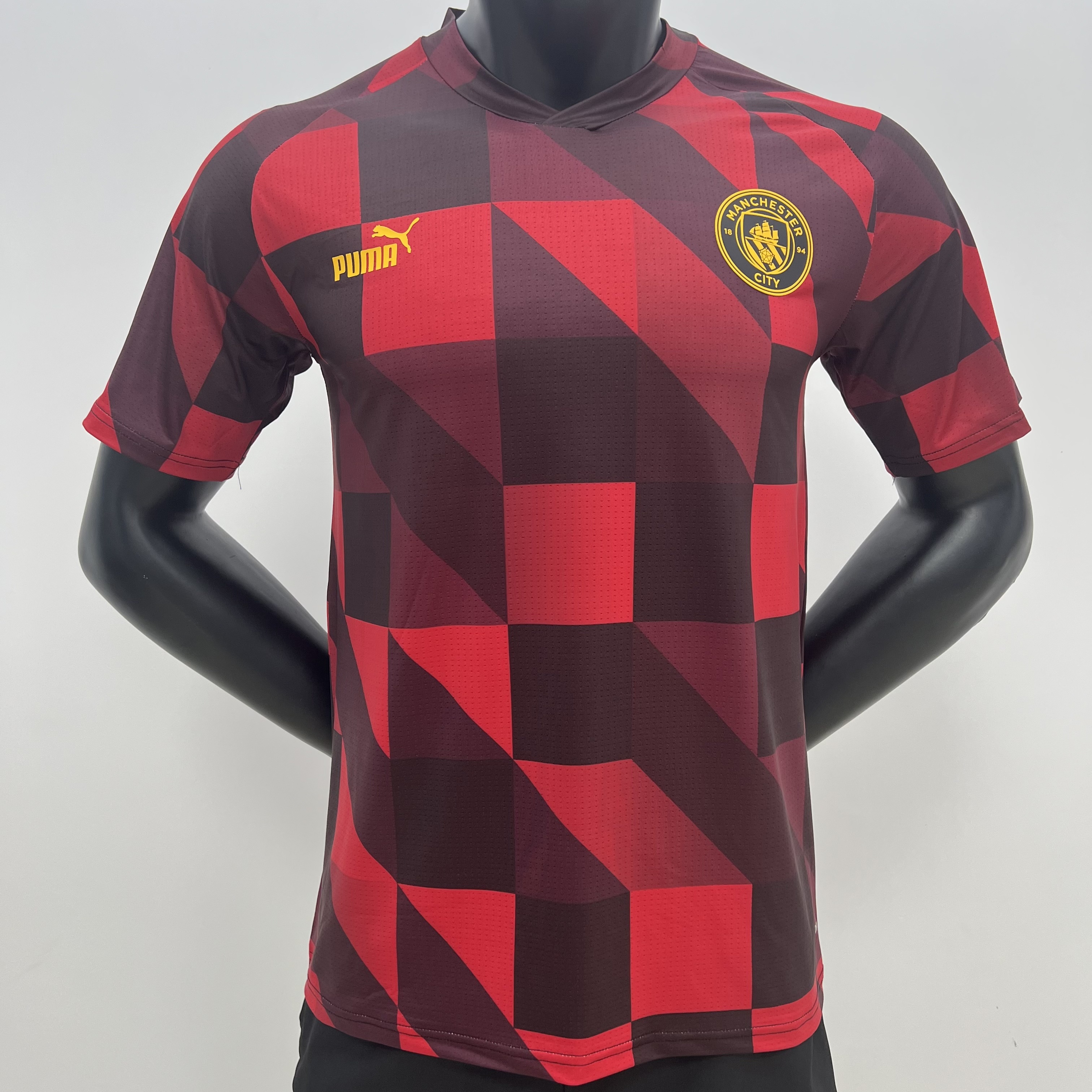 23-24 Manchester City Player Version Red Training Soccer Jerseys Yupoo