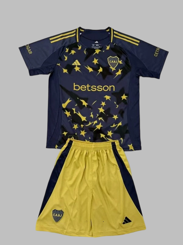 25-26 Boca Juniors Fourth Kids Cheap Soccer Jerseys Yupoo
