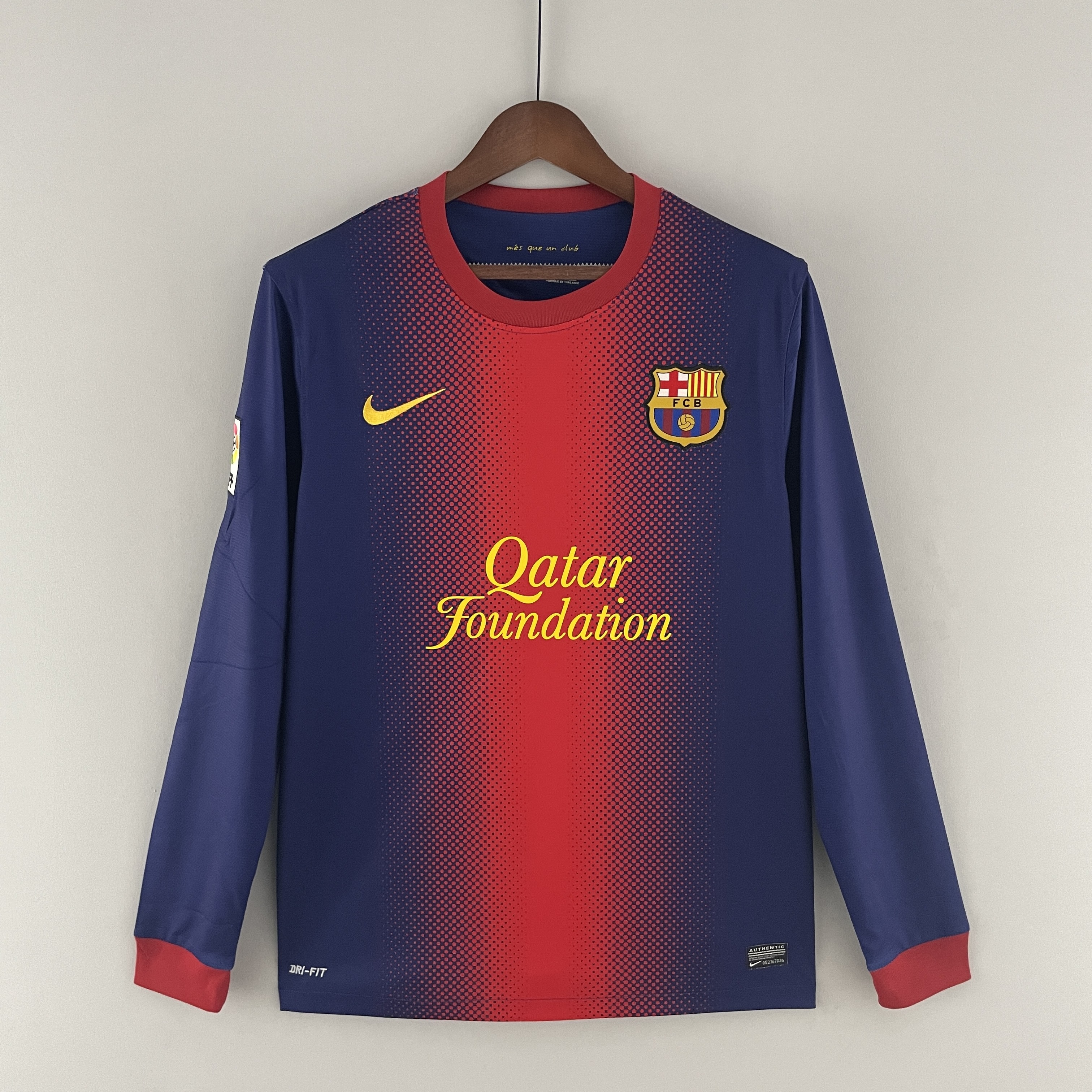 2012-13 Messi GRIEZMANN Home Retro Long Sleeve Soccer Jerseys Yupoo