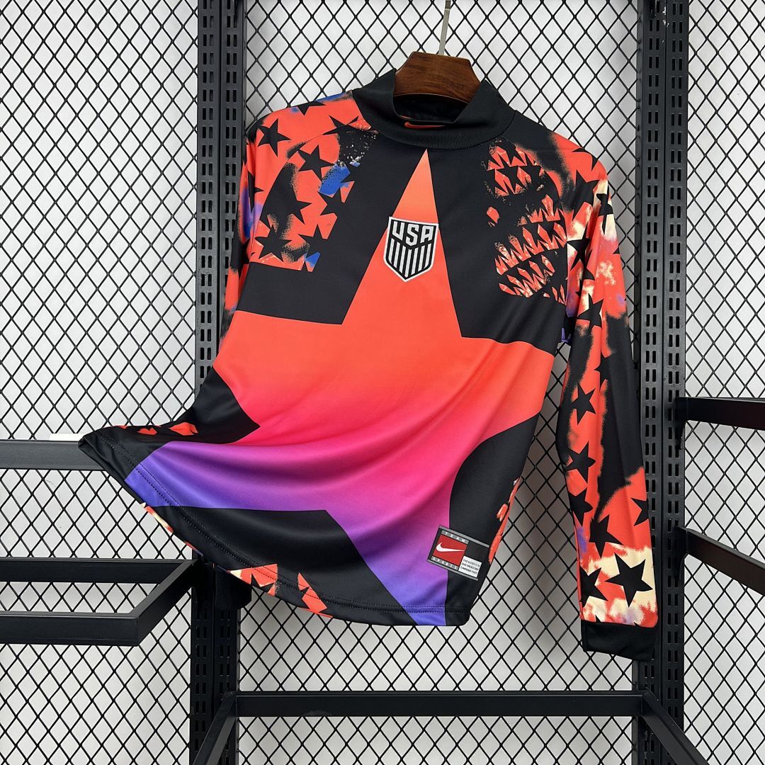 Mens USA 2026 Hollywood Goalkeeper Long Sleeve Jersey