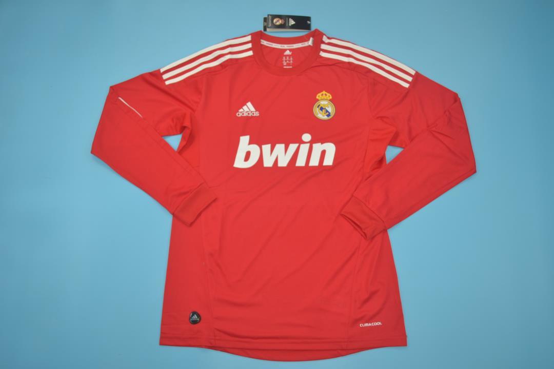 re-al ma-drid 11-12 red away long sleeve