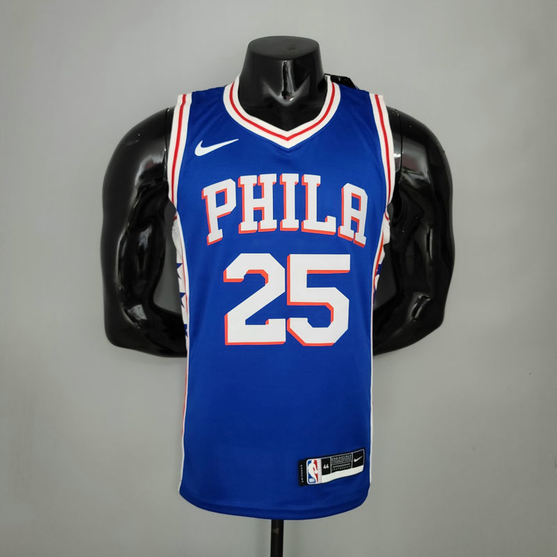 SIMMONS#25 Detroit Pistons blue NBA jersey Size S-XXL