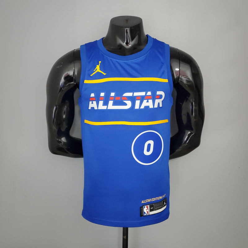 2021 TATUM#0 All-Star Blue NBA Jersey S-XXL