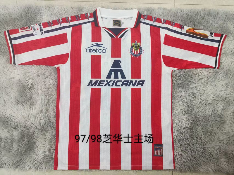 97-98 Chivas Home Retro Soccer Jerseys Yupoo