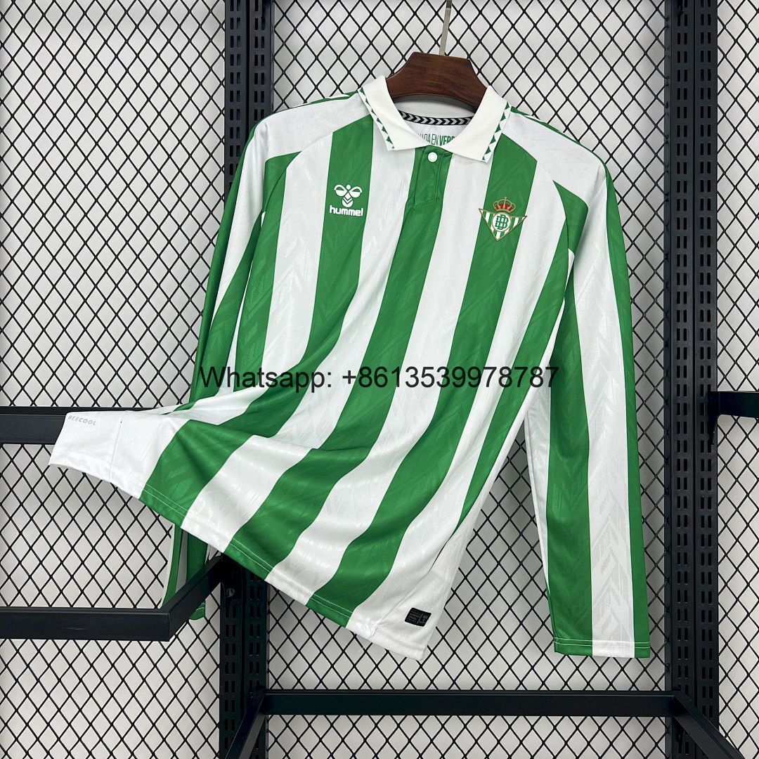 Real Betis 2024/25 Home Long Sleeves Jersey