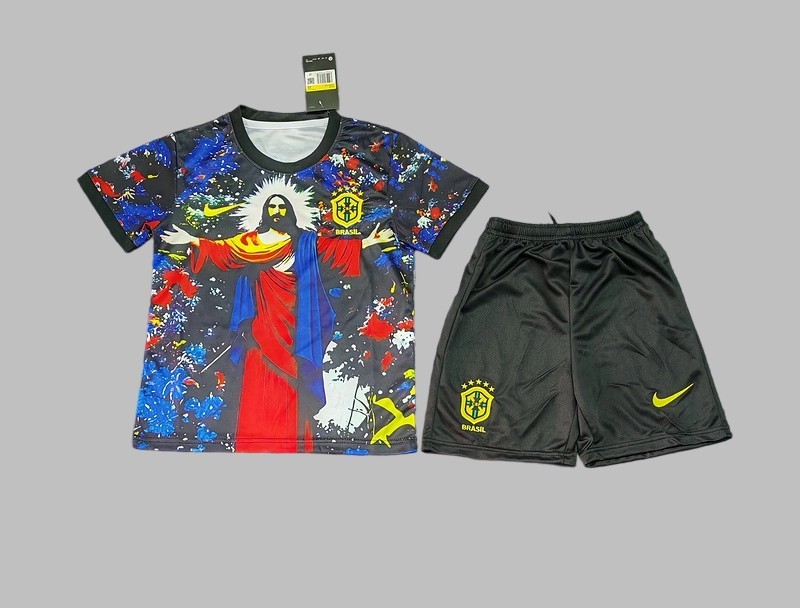 2025 Brazil Special Kids Cheap Soccer Jerseys Yupoo