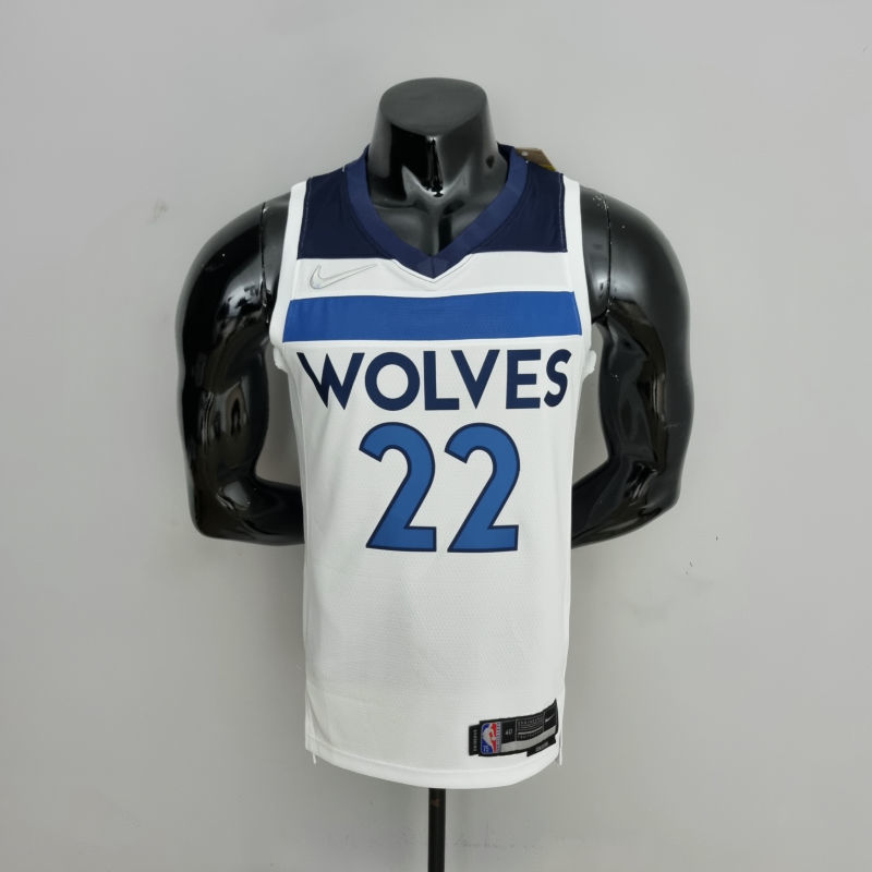 75th Anniversary Minnesota Timberwolves Wiggins #22 Royal White NBA Jersey S-XXL