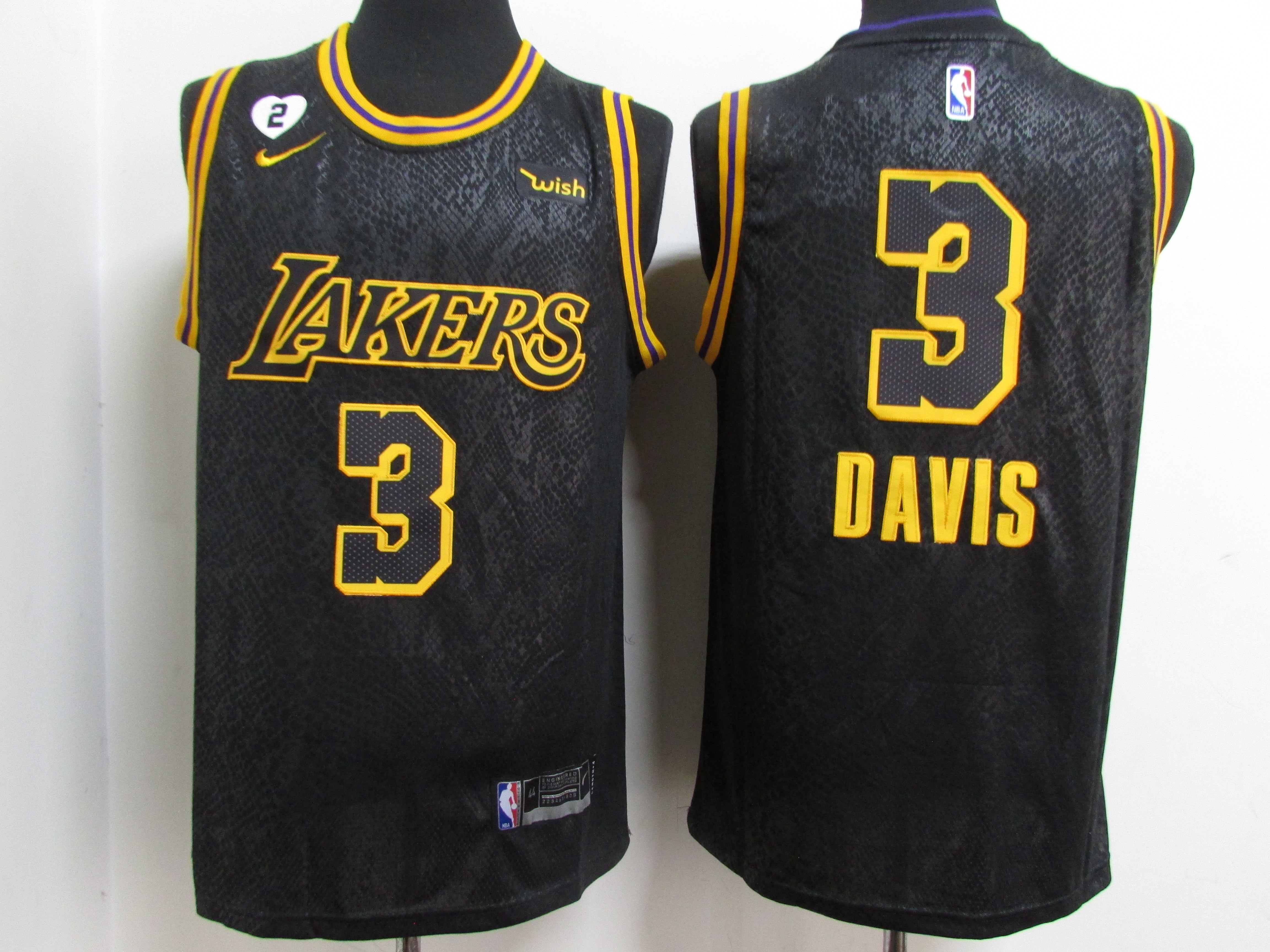 Lakers #3 City Edition Embroidery