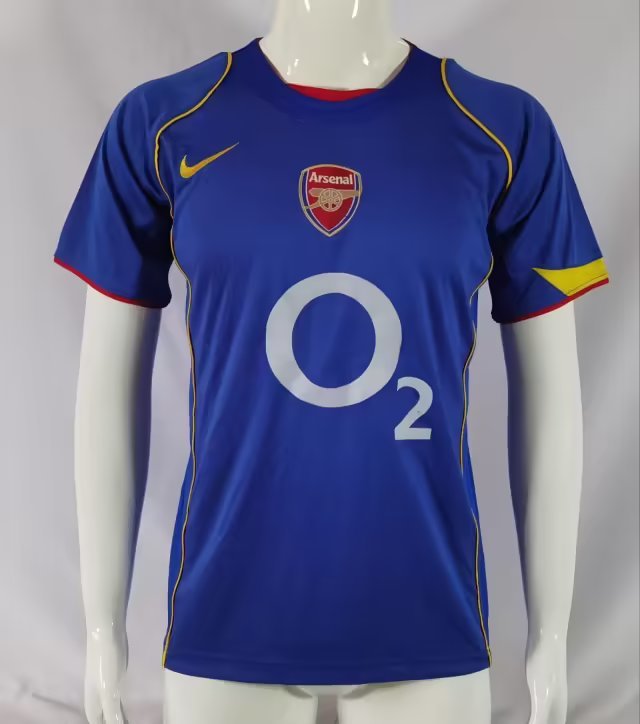 2004/05 Arsenal Away Blue Retro Soccer Jerseys Yupoo