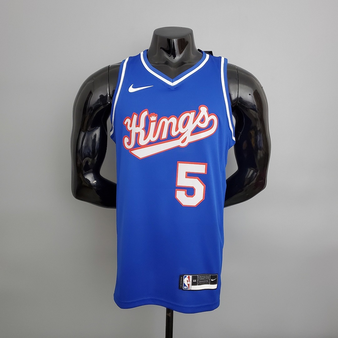 Kings Fox #5 Blue NBA Jersey S-XXL
