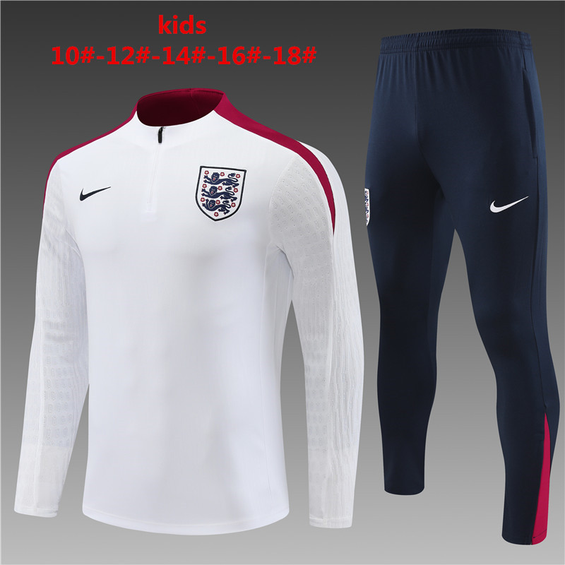 2024 England Kids Player Long Sleeve Training Suit Yupoo