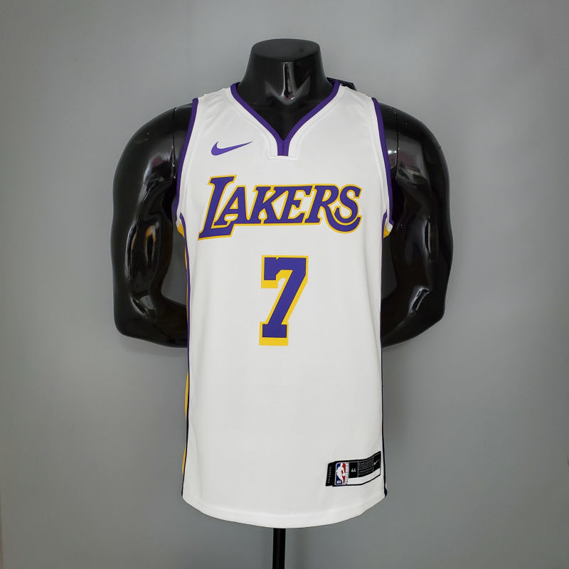 ANTHONY#7 Lakers white NBA jersey Size S-XXL