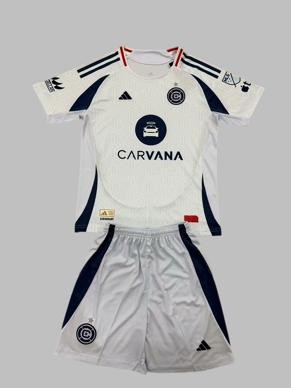 25-26 Chicago Fire Away Kids Cheap Soccer Jerseys Yupoo