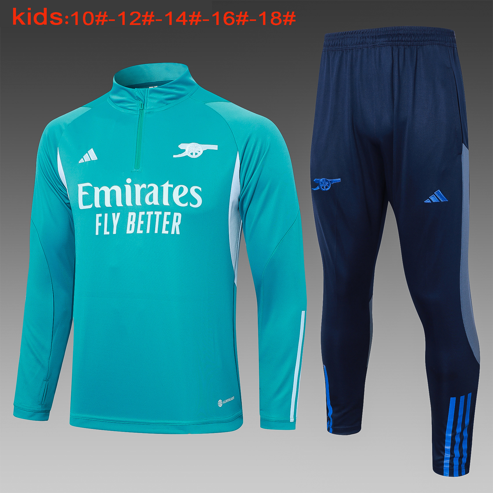 23-24 Arsenal Kids Long Sleeve Training Suit Yupoo