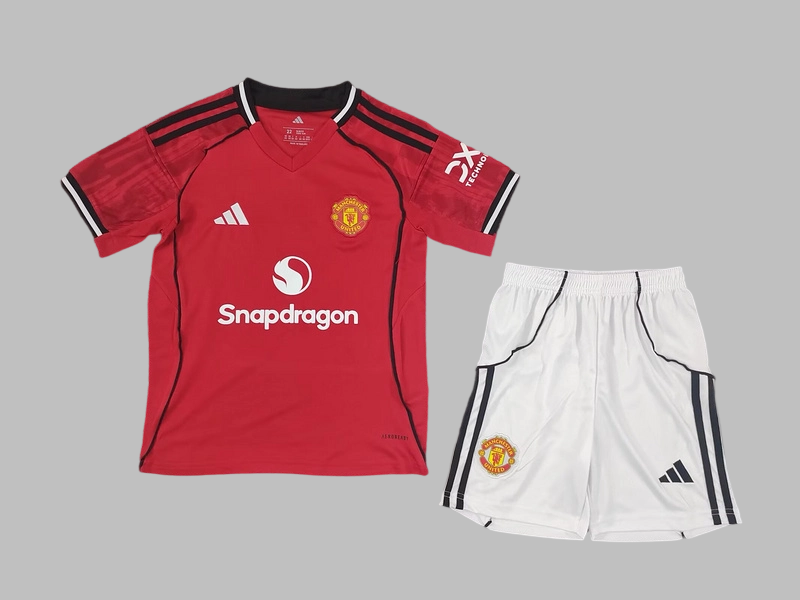 25-26 Man United Home Kids Cheap Soccer Jerseys Yupoo