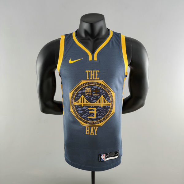2018 POOLE#3 Golden State Warriors Grey NBA Jersey S-XXL