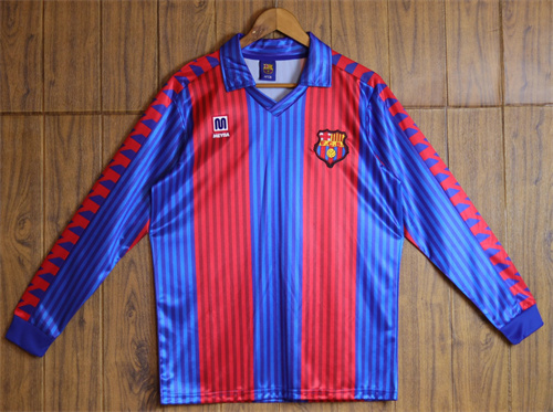 1992-93 Messi GRIEZMANN Home Retro Long Sleeve Soccer Jerseys Yupoo