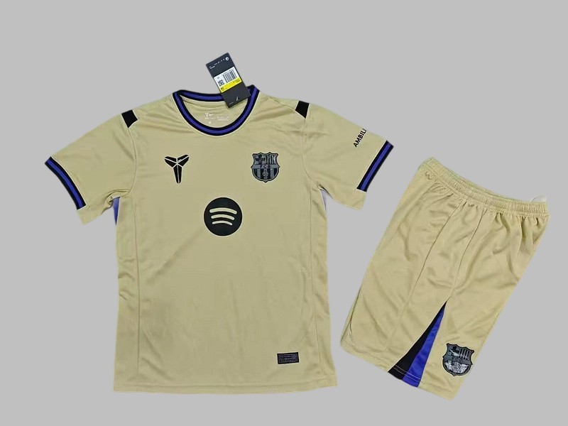 25-26 Barc Away Kids Cheap Soccer Jerseys Yupoo