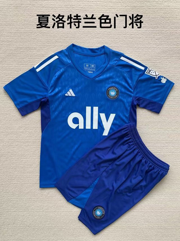 23-24 Charlott Goalkeeper Kids Soccer Jerseys Yupoo