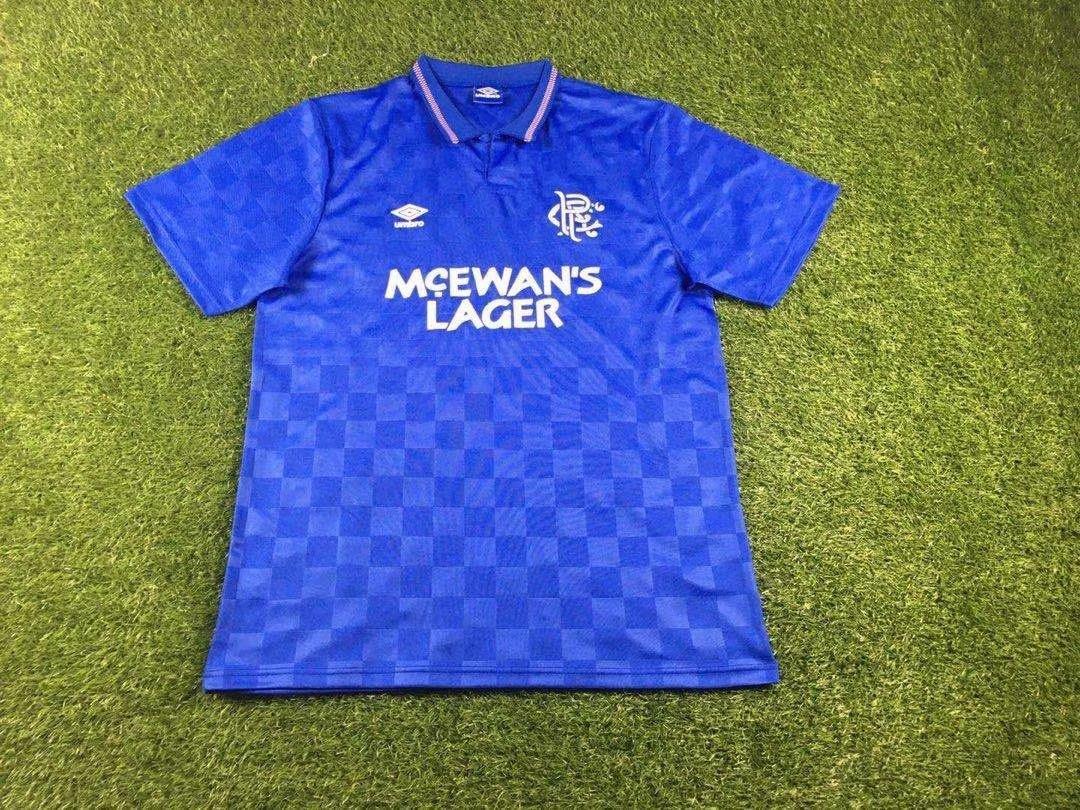 87-90 Rangers Home Retro Soccer Jerseys Yupoo