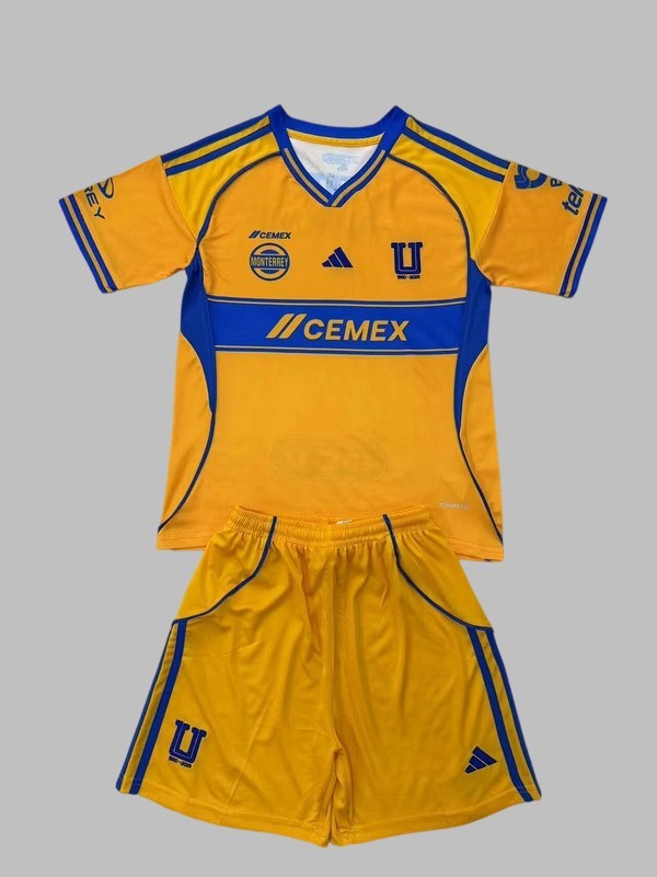 25-26 Tigres Home Kids Cheap Soccer Jerseys Yupoo