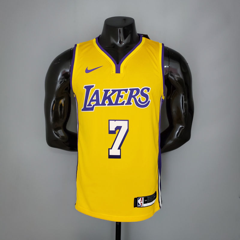 ANTHONY#7  Lakers yellow NBA jersey Size S-XXL