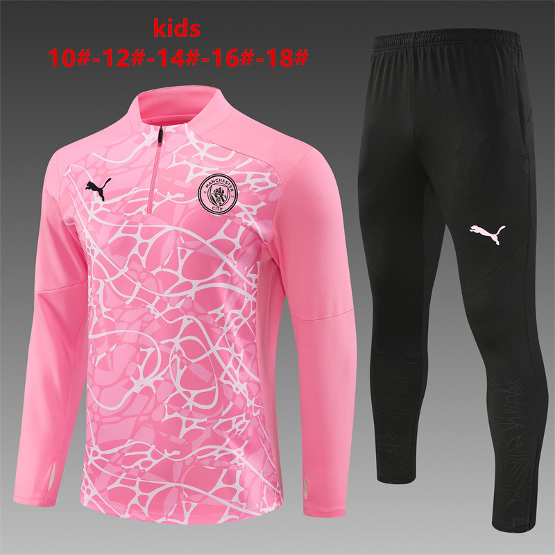 24-25 Manchester City Kids Long Sleeve Training Suit Yupoo
