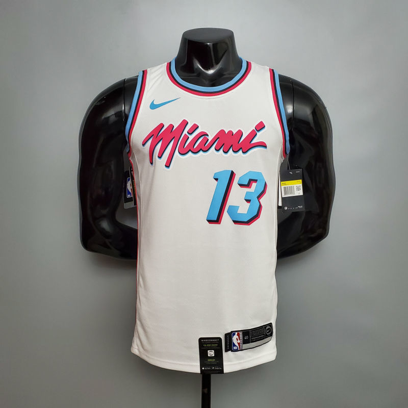 ADEBAYO#13 Miami Heat V-neck White NBA jersey Size S-XXL
