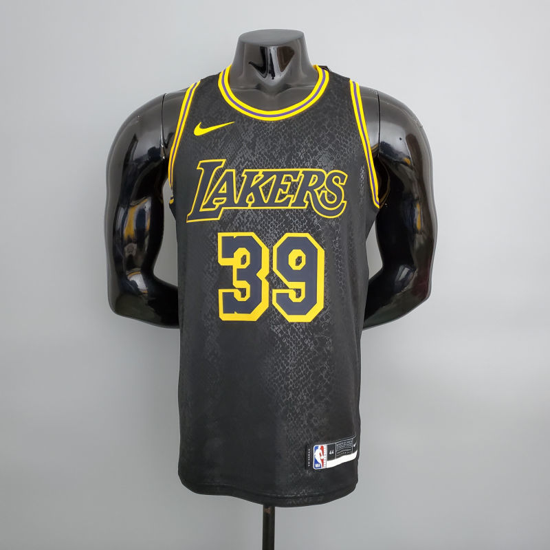 Lakers Howard#39 Snake Print Black NBA Jersey S-XXL