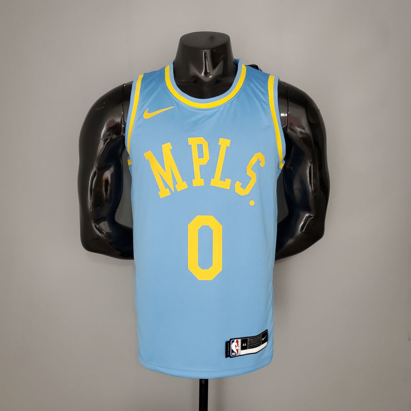 2021 Young#0 Lakers Minneapolis Edition Blue NBA Jersey S-XXL