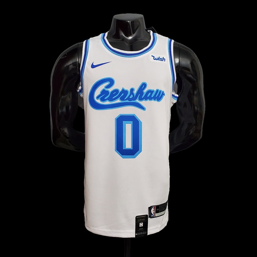 new KUZMA #0 Lakers white NBA jersey Size:XS-XXL Nike connect recognition