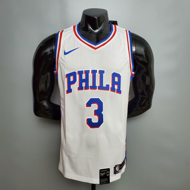 Iverson #3 Detroit Pistons white NBA jersey Size XS-XXL