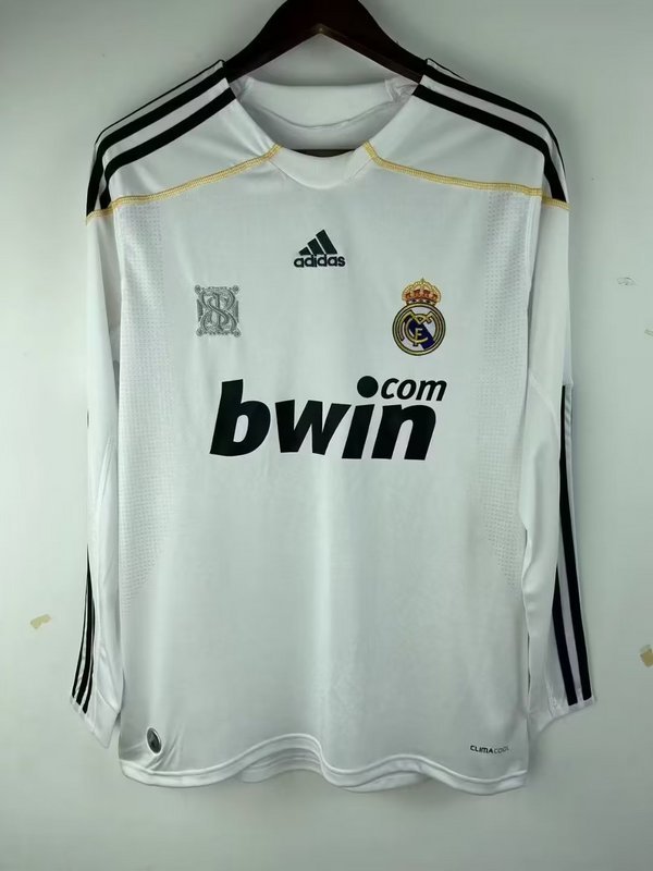 2009-10 Real Madrid Home Retro Long Sleeve Soccer Jerseys Yupoo