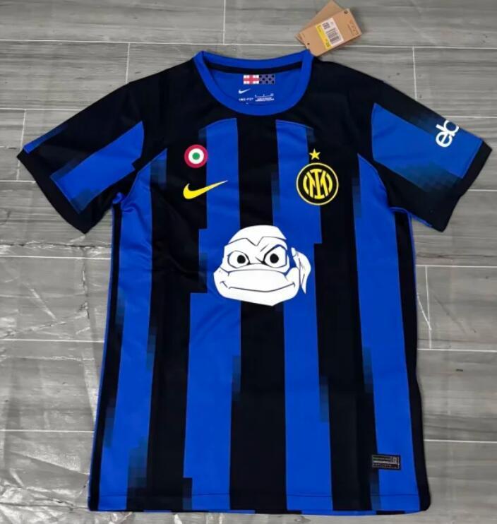 23-24 Inter Milan Home Ninja Turtles Soccer Jerseys Yupoo