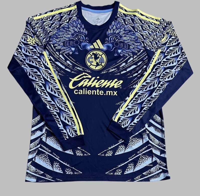 25-26 Club America Away Long Sleeve Cheap Soccer Jerseys Yupoo
