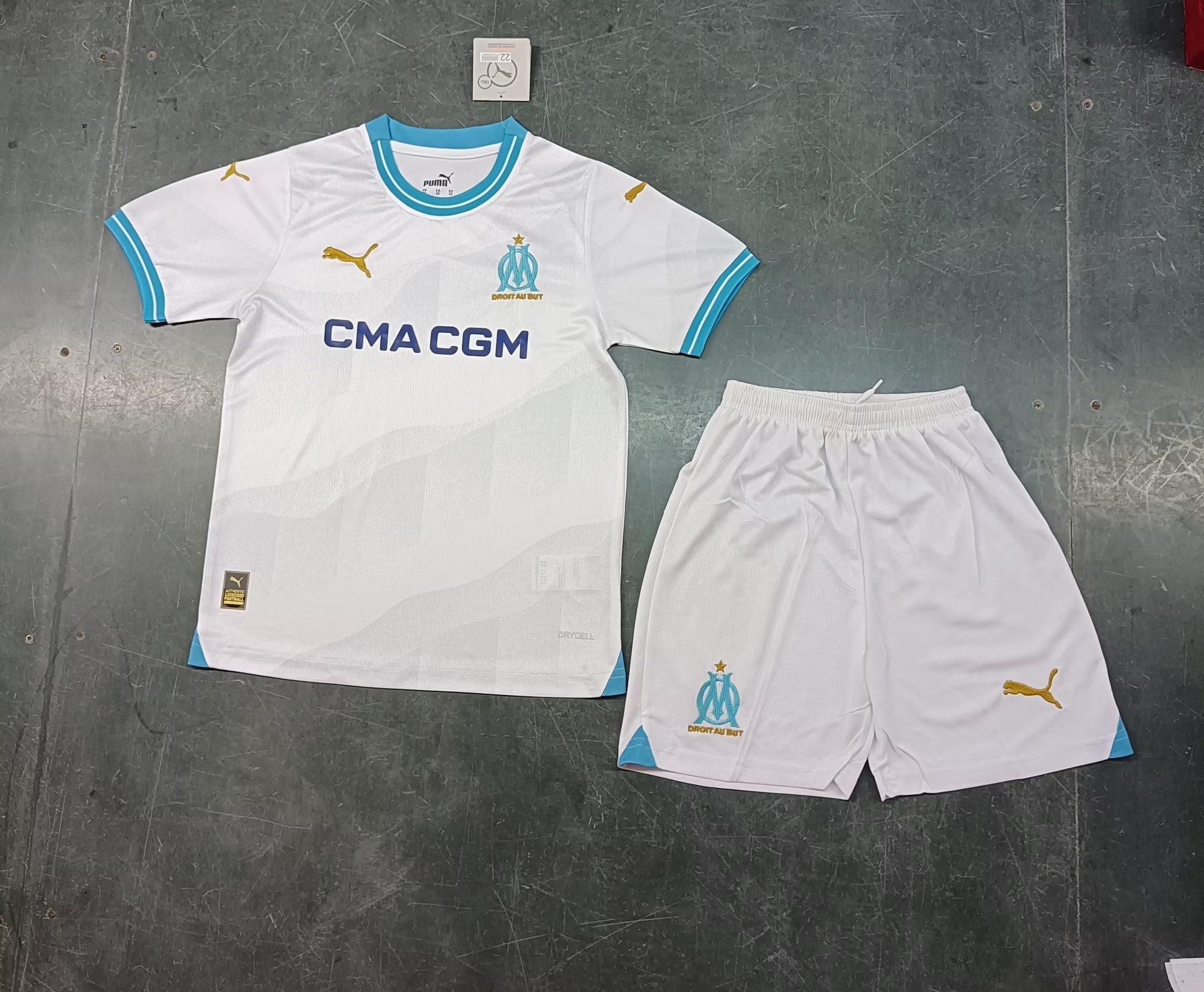 23-24 Marseille Home Kids Soccer Jerseys Yupoo