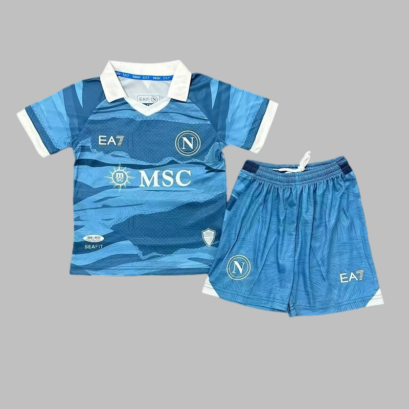 25-26 Napoli Fourth Kids Cheap Soccer Jerseys Yupoo