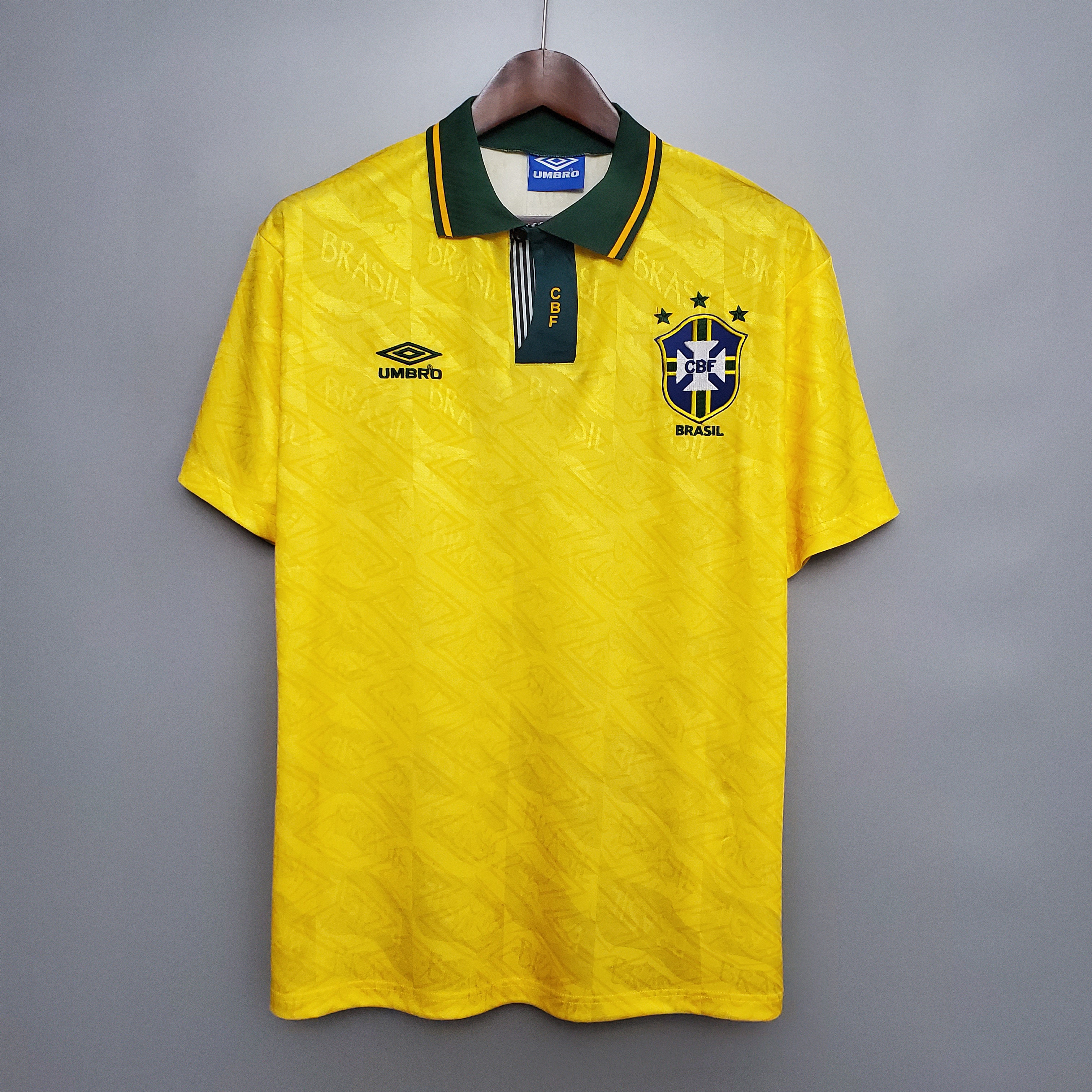 92-93 Brazil Home Retro Soccer Jerseys Yupoo
