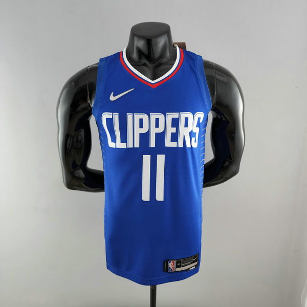 75th Anniversary WALL#11 Los Angeles Clippers NBA Jersey Blue S-XXL