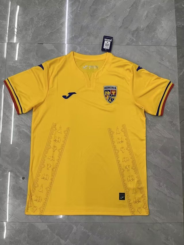 23-24 Romania Home Soccer Jerseys Yupoo